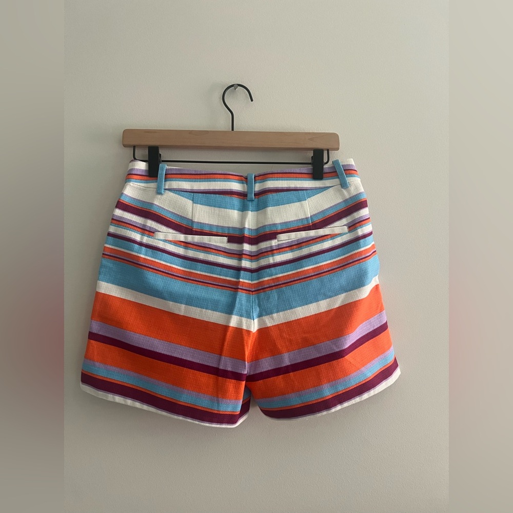 J.Crew High-Rise Striped Cotton Shorts - Picture 6 of 8